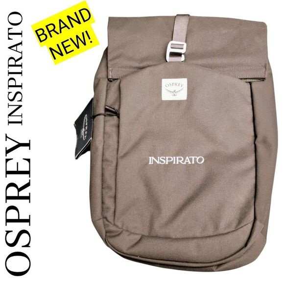 Osprey Inspirato BRAND NEW Black Backpack Roll Top Bag Laptop Theft Protection - Picture 1 of 10